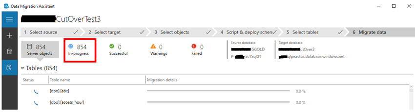 Migrating a SQL IaaS Database to Azure SQL using DMA